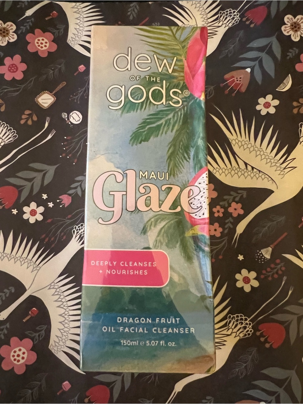 Dew of the Gods Maui Glaze Dragon Fruit Oil Facial Cleanser - Pink/Green